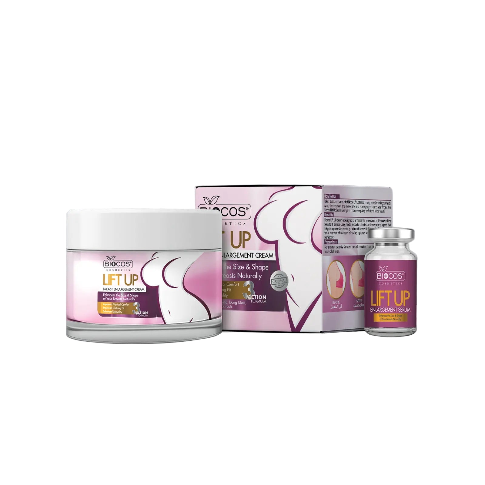 Lift Up Breast Enlargement Cream – Natural Firming & Lifting Formula with Shea Butter & Almond Oil, Enhances Volume, Moisturizes & Tightens - 44gm