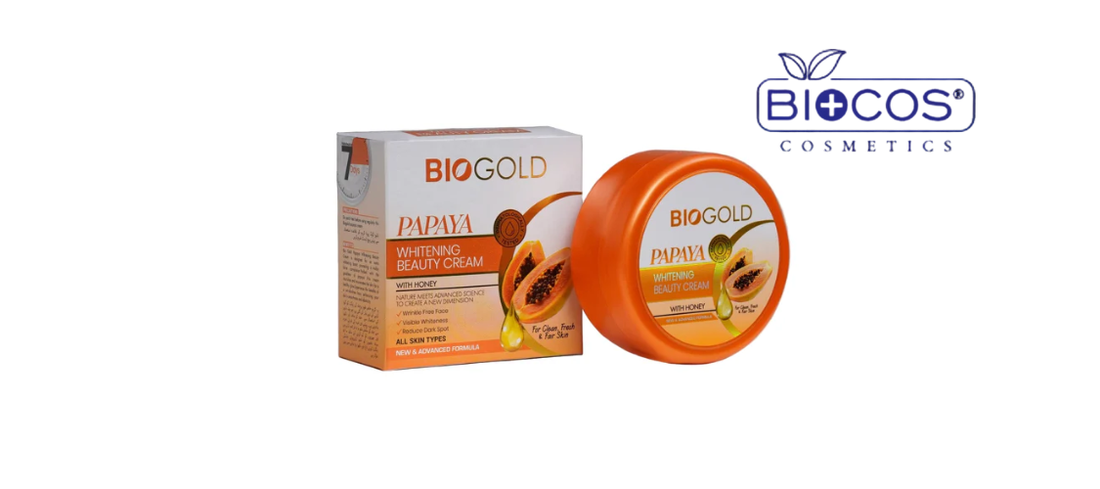 Biogold Papaya Whitening Beauty Cream with Honey – Brightens, Hydrates & Evens Skin Tone