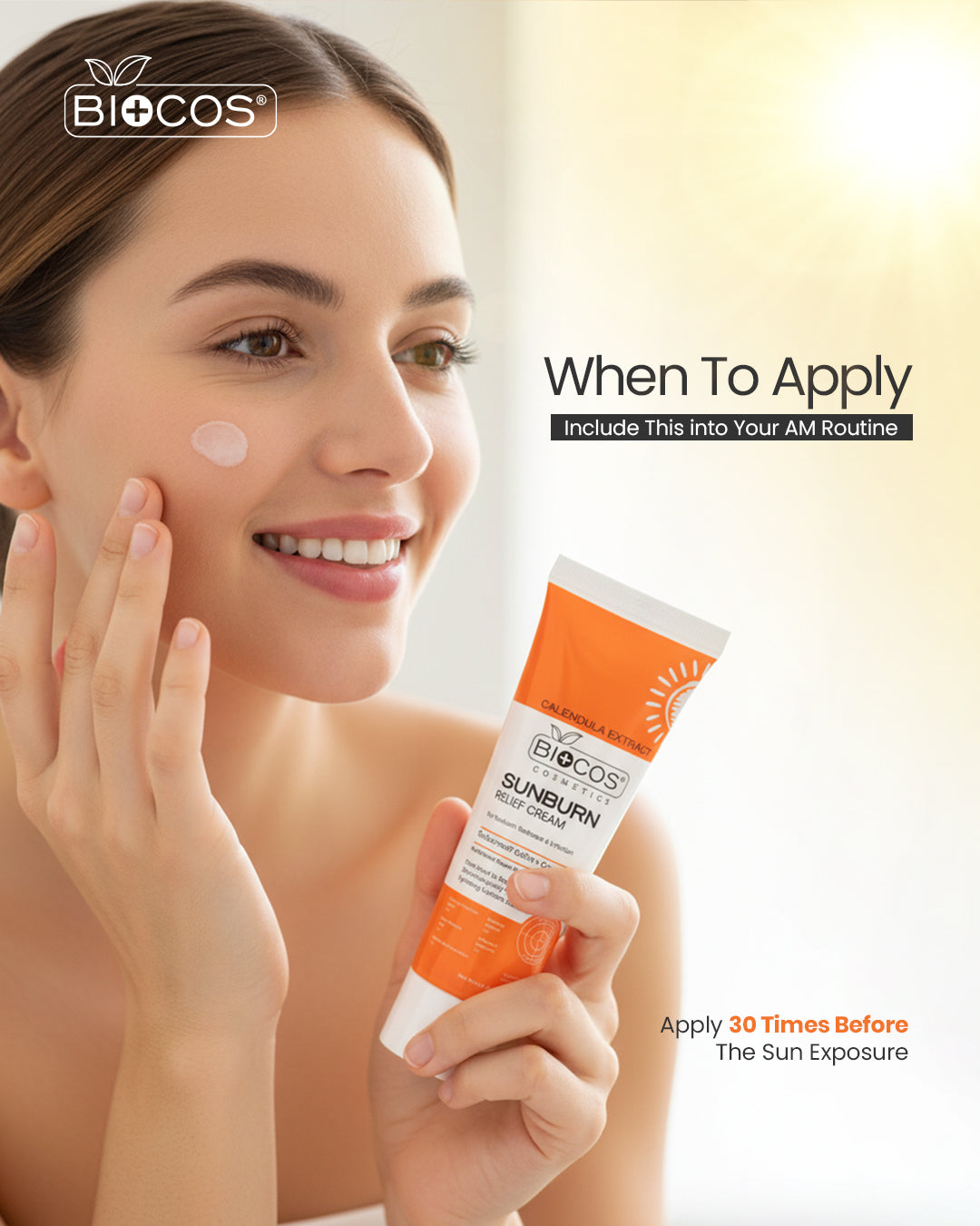 Sunburn Relief Cream – Soothing Hydration for Damaged Skin