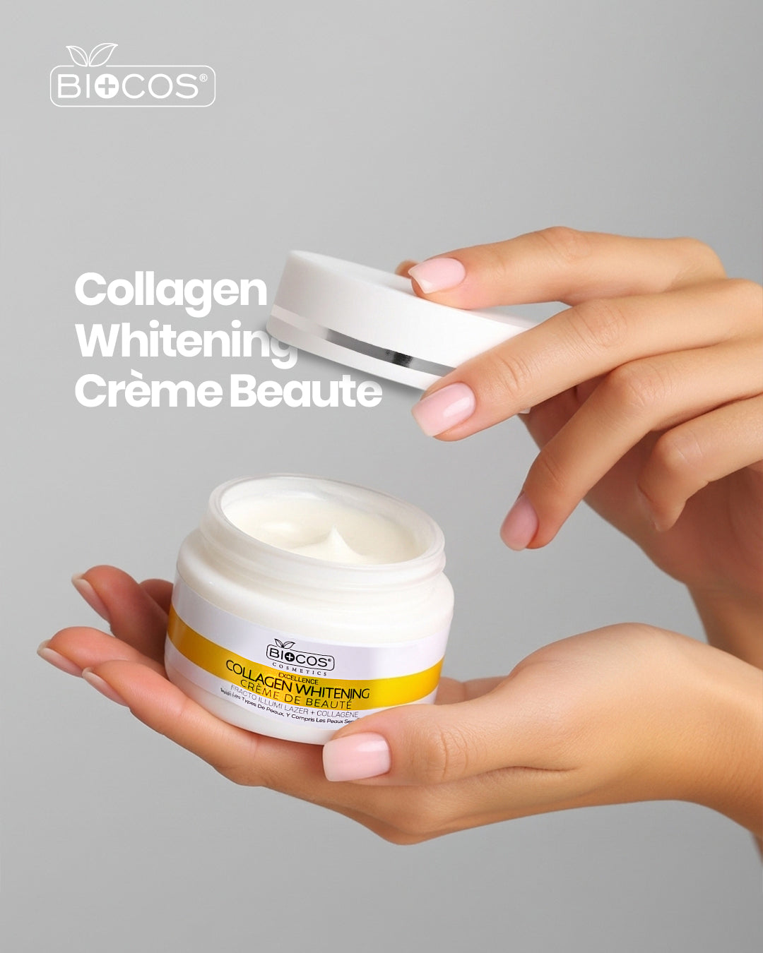 BIOCOS Collagen Whitening Cream 5-in-1 with Ceramides + HA + Niacinamide 107g
