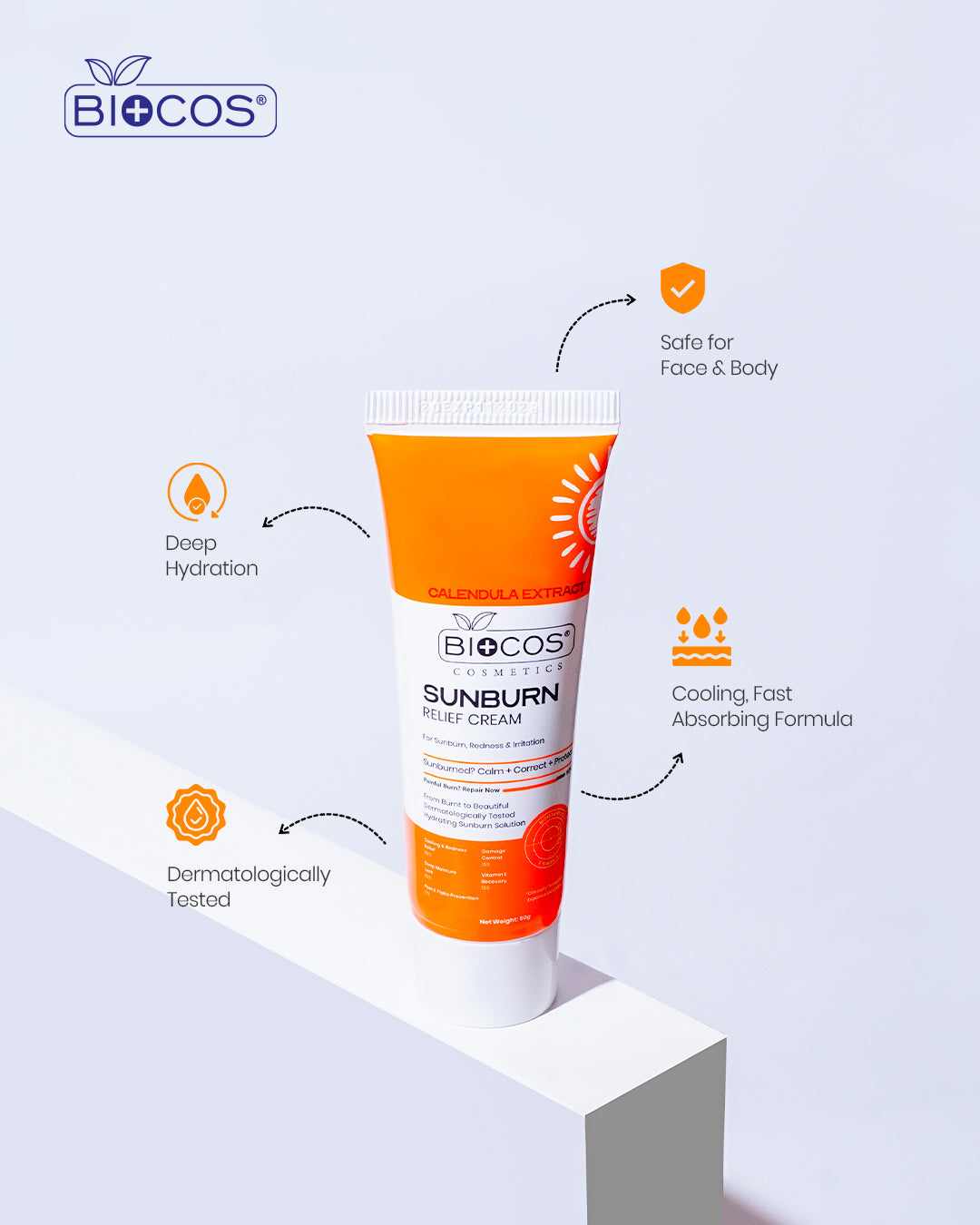 Sunburn Relief Cream – Soothing Hydration for Damaged Skin