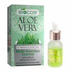 Multi Serum Aloe Vera – Hydrating & Brightening Skin Serum with Hyaluronic Acid, Vitamin C, Jojoba Oil, Green Tea – Anti-Acne, Anti-Inflammatory, Radiant Glow - 15ml