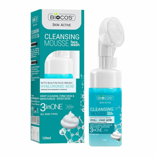 Hyaluronic Acid Face Wash Mousse - Hydrating Cleanser with Aloe Vera
