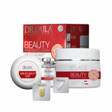 Dr. Laila 5-in-1 Beauty Pack - Organic Brightening, Anti-Wrinkle & Reduce Dark Spots Cream Set with Kojic Acid, Glutathione Capsule, Collagen Serum & Arbutin Soap