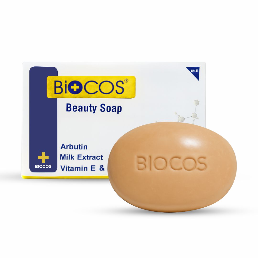 Beauty Soap – (Large)  Acne-Fighting & Hydrating Soap with Papaya Extract, Aloe Vera & Vitamin E – Brightens, Moisturizes & Clears Skin  - 90gm