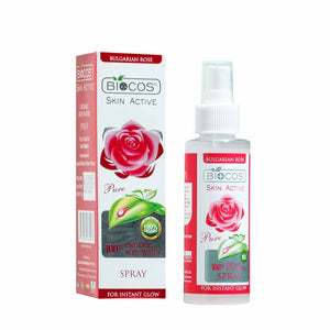 BIOCOS Organic Rose Water Spray front of pack