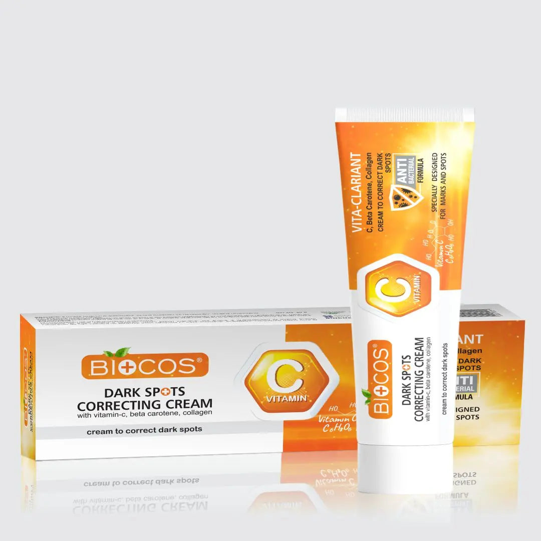 Dark Spot Correcting Cream | Brightening & Hydrating Formula with Sweet Almond Oil, Glycerin & Antioxidants | Fades Dark Spots, Pigmentation & Uneven Skin Tone - 50gm