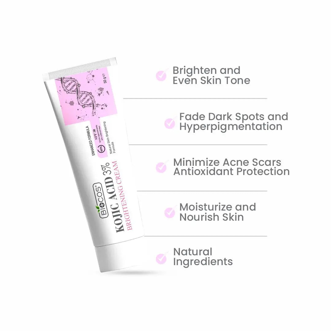 Brightening Boost Bundle | Sun Protection & Moisture Cream SPF 50, Kojic Acid Cream for Dark Spots & Hyperpigmentation, Aloe Vera Face Wash Mousse – Protect, Brighten, and Refresh Skin