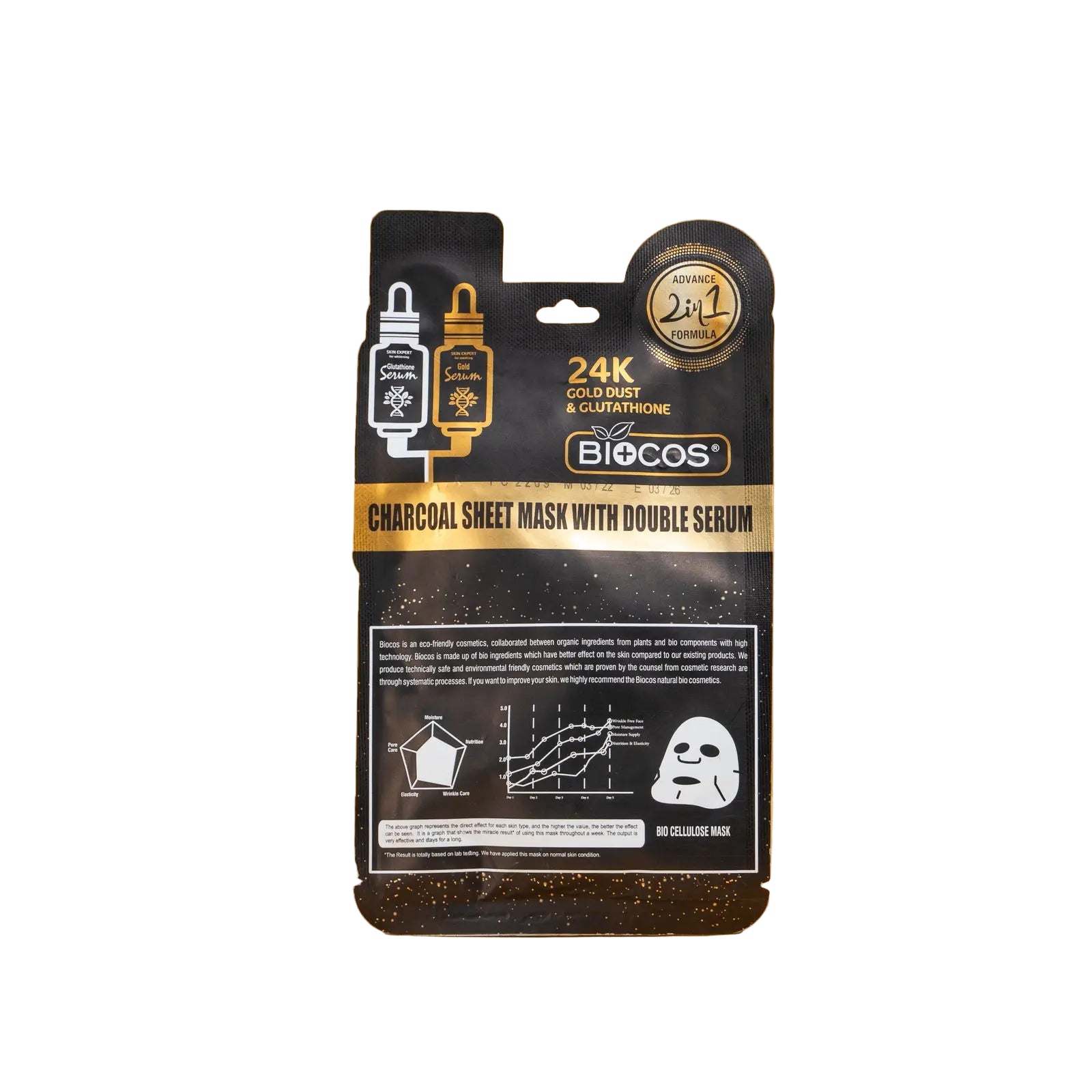 24K Gold Mask | Detoxifies & Reduces Fine Lines with Charcoal