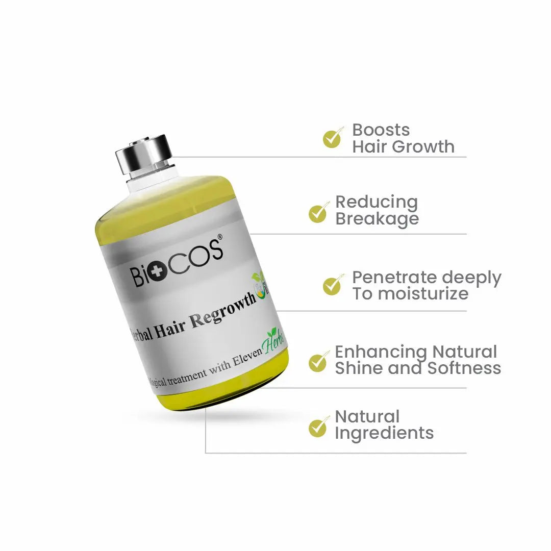 Complete Hair Loss & Regrowth Solution | Herbal Hair Regrowth Oil, Anti-Hair Loss Shampoo & Hair Regrowth Serum