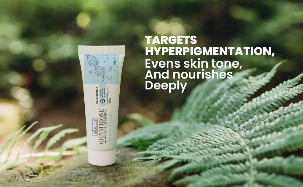 Glutathione Beauty Cream - Brighten & rejuvenate skin with Aloe Vera BIOCOS Cosmetics Glutathione Beauty Cream - Brighten & rejuvenate skin with Aloe Vera BIOCOS Cosmetics