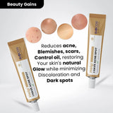 Anti Acne Cream for Blemishes, Scars & Breakouts – Hydrating Formula with Aloe Vera, Neem, Zinc Oxide & Bitter Gourd – Anti-Inflammatory & Skin Brightening,  - 12gm
