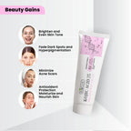 Kojic Acid Cream for Dark Spots & Hyperpigmentation | Skin Brightening & Acne Scar Removal | Enriched with Glycolic Acid, Aloe Vera & Vitamin B5 - 50gm