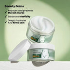 Stretch Mark Cream – Prevents & Reduces Stretch Marks, Restores Skin Moisture, Enhances Elasticity, Enriched with Cocoa Butter, Shea Butter, & Centella Asiatica - 44gm