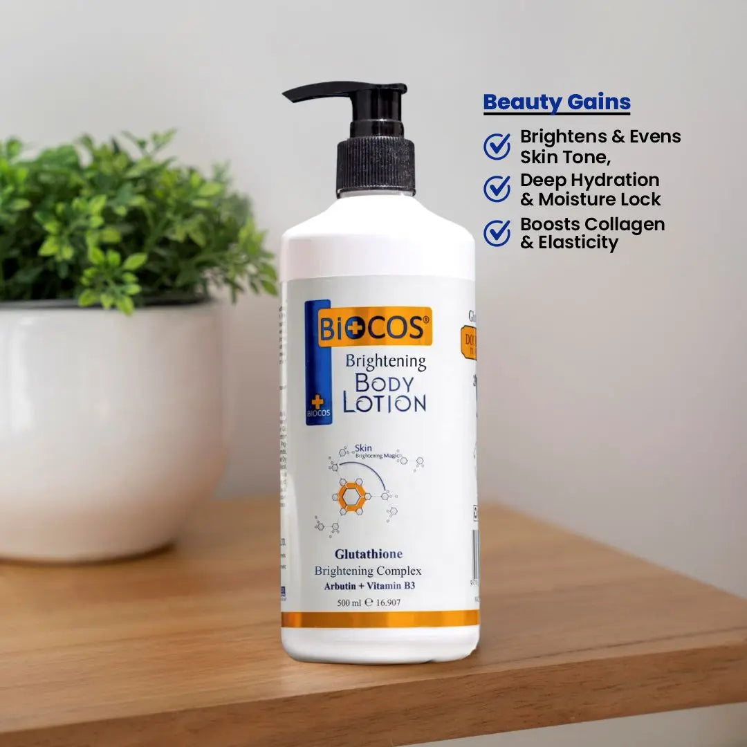 Body Lotion  – Hydrates & Moisturizes, Boosts Collagen, Repairs Dry Skin, with Niacinamide, Arbutin & Glutathione for Radiant Skin Tone 500ml/1000ml