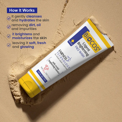 Whitening Face Wash with Milk Extracts & Vitamin E – Cleanses & Brightens Skin - Pack of 2