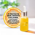 Multi Serum Vitamin C – Advanced Hydrating & Brightening Facial Serum with Hyaluronic Acid, Collagen, Jojoba Oil, Green Tea Extract – Anti-Aging, Anti-Pigmentation, Radiant Complexion - 15ml