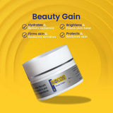 5-in-1 Beauty Cream - Anti-Aging, Brightening, and Deep Hydrating formula Enriched with Arbutin, Vitamin E, B5, Kojic Acid, Glutathione serum, and Beauty Soap -  26gm