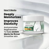 Stretch Mark Cream – Prevents & Reduces Stretch Marks, Restores Skin Moisture, Enhances Elasticity, Enriched with Cocoa Butter, Shea Butter, & Centella Asiatica - 44gm