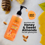 Whitening Body Wash – Softens & Nourishes Skin with Honey, Almond Extracts, & Hyaluronic Acid – Gentle Cleansing for Dry & Damaged Skin – 500ml
