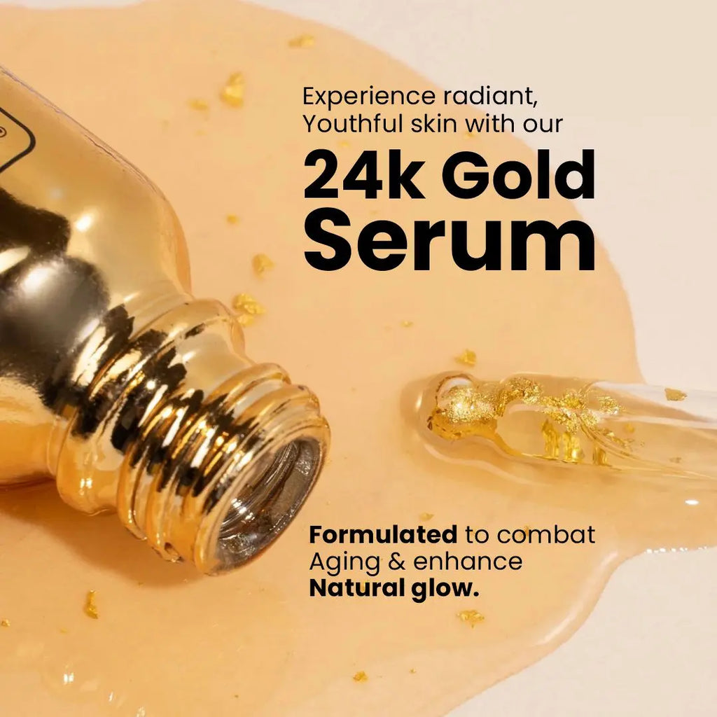 24K Gold Serum – Restores Elasticity, and Prevents Premature Aging