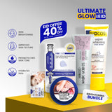 Ultimate Glow Brightening Bundle | Hand & Feet Scrub, Urgent Facial, Kojic Acid Cream, Whitening Face Wash, Beauty Mask