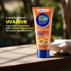 Sun Protection & Moisture Cream SPF 50 | Non-Comedogenic Sunscreen for Sensitive Skin | Aloe Vera, Papaya, Vitamin E, & Saffron for Hydration & UVA/UVB Protection - 50gm