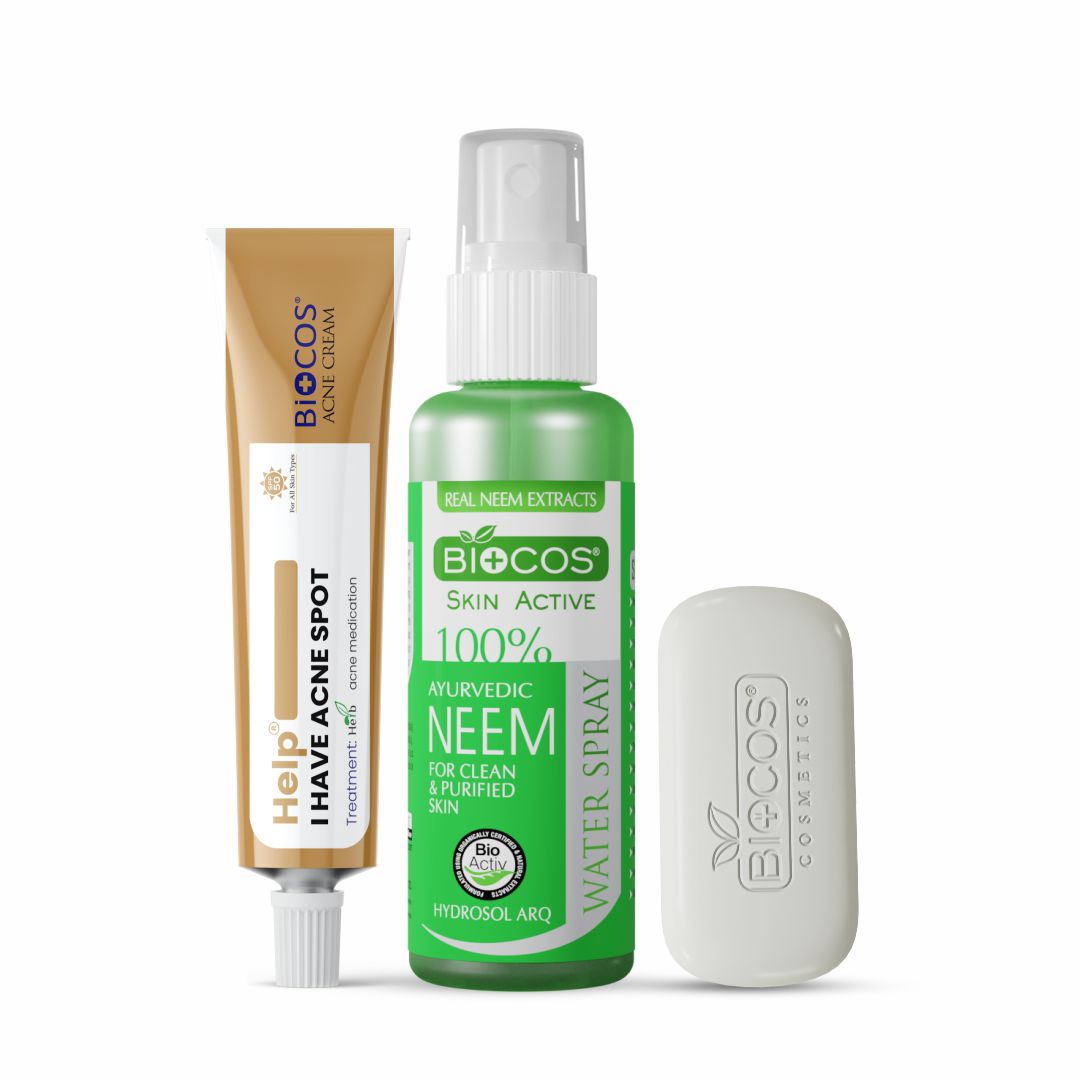 Acne Control and Hydration Bundle | Anti Acne Cream, Neem Hydrating Mist, Beauty Soap