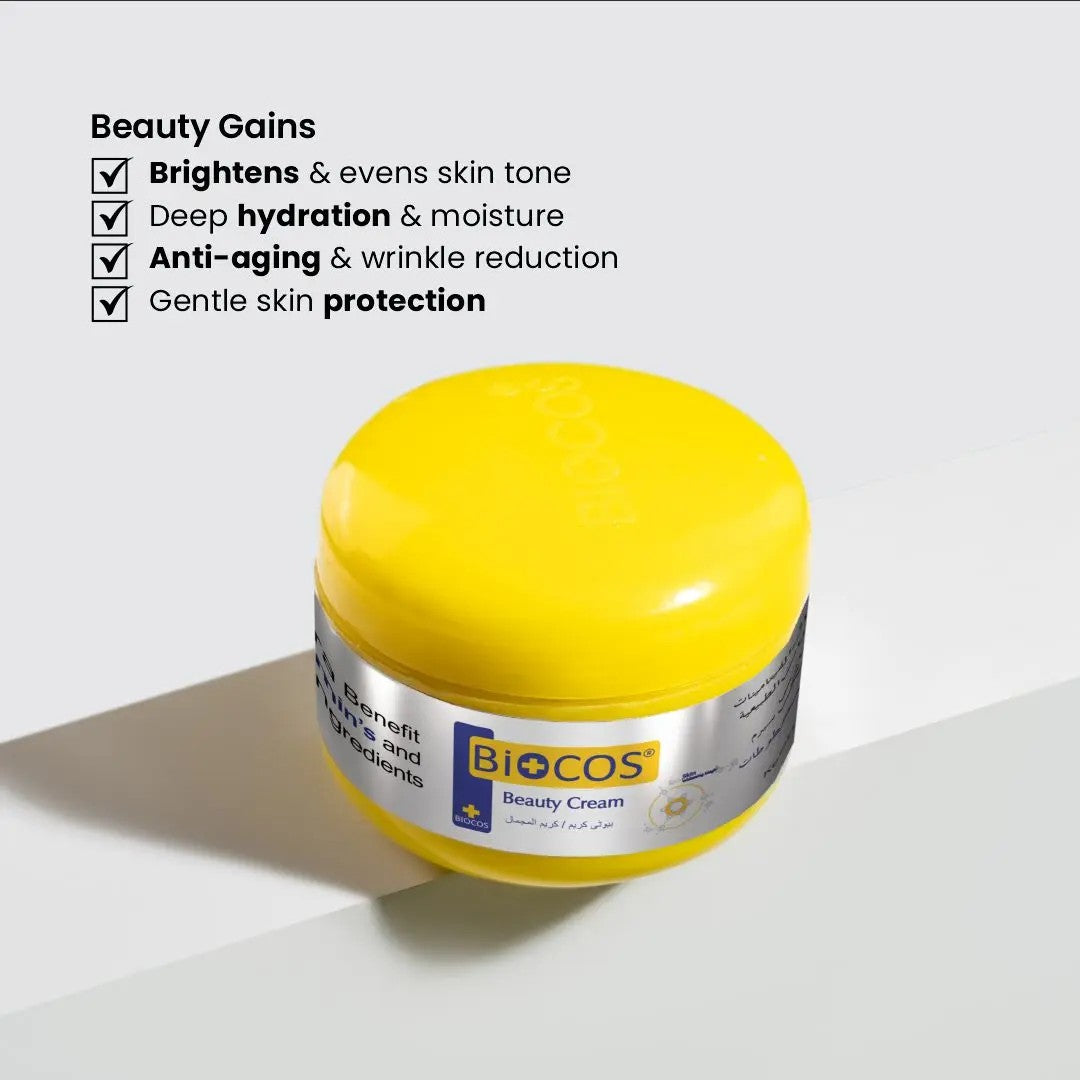 Beauty Cream – Skin Brightening & Anti-Aging Moisturizer with Arbutin, Vitamin E, Kojic Acid, & Licorice Extract | Hydrating Cream for Radiant, Smooth Skin
