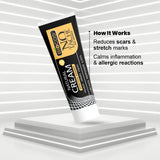 No Tache Cream | Anti-Eczema, Psoriasis Relief & Itch Soothing Formula with Azelaic Acid, Allantoin, Gold & Bisabolol | Hydrating & Restoring Cream for Sensitive Skin - 50gm