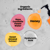 Whitening Body Wash – Softens & Nourishes Skin with Honey, Almond Extracts, & Hyaluronic Acid – Gentle Cleansing for Dry & Damaged Skin – 500ml