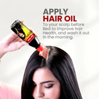 Hair Thick Ayurvedic Hair Oil – Anti-Hair Fall & Growth with Moringa, Amla, Brahmi, Neem, Coconut Oil – Dandruff Control, Strengthens & Nourishes for Thicker, Healthier Hair - 150ml