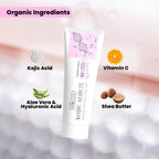 Kojic Acid Cream for Dark Spots & Hyperpigmentation | Skin Brightening & Acne Scar Removal | Enriched with Glycolic Acid, Aloe Vera & Vitamin B5 - 50gm