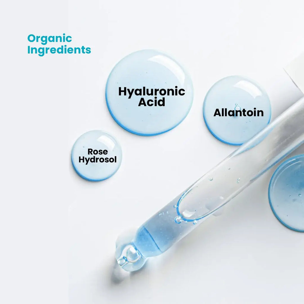 Multi Serum Hyaluronic Acid – Advanced Hydrating & Anti-Aging Facial Serum with Vitamin B3, Ethyl Ascorbic Acid, Rose Hydrosol – Minimizes Fine Lines, Balances Oil, Tightens Pores - 15ml