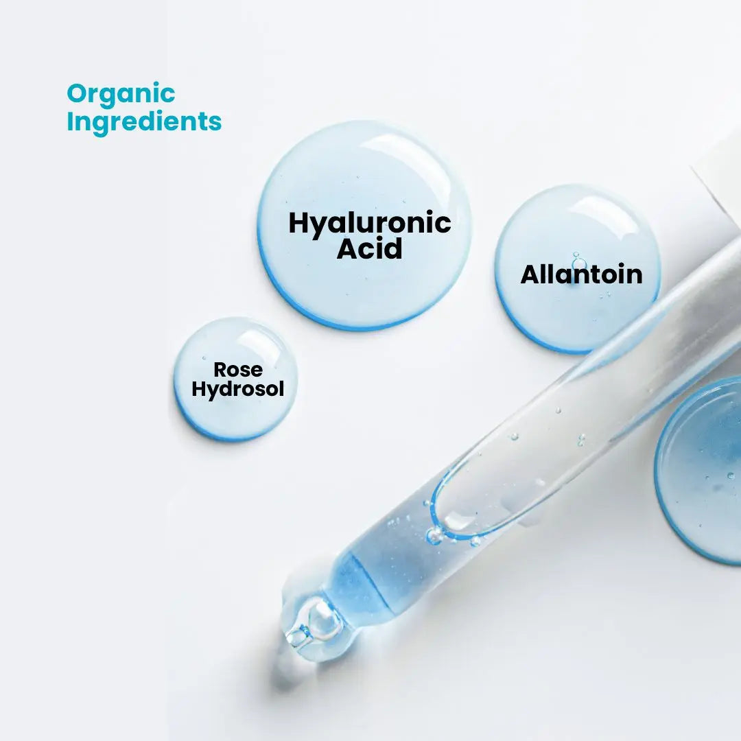 Multi Serum Hyaluronic Acid – Advanced Hydrating & Anti-Aging Facial Serum with Vitamin B3, Ethyl Ascorbic Acid, Rose Hydrosol – Minimizes Fine Lines, Balances Oil, Tightens Pores - 15ml