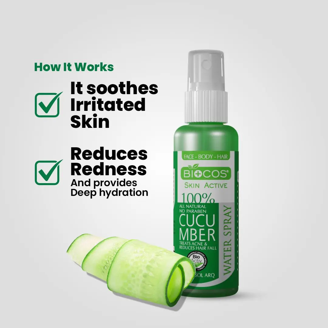 Cucumber Water Mist | Soothing & Hydrating for Redness Relief
