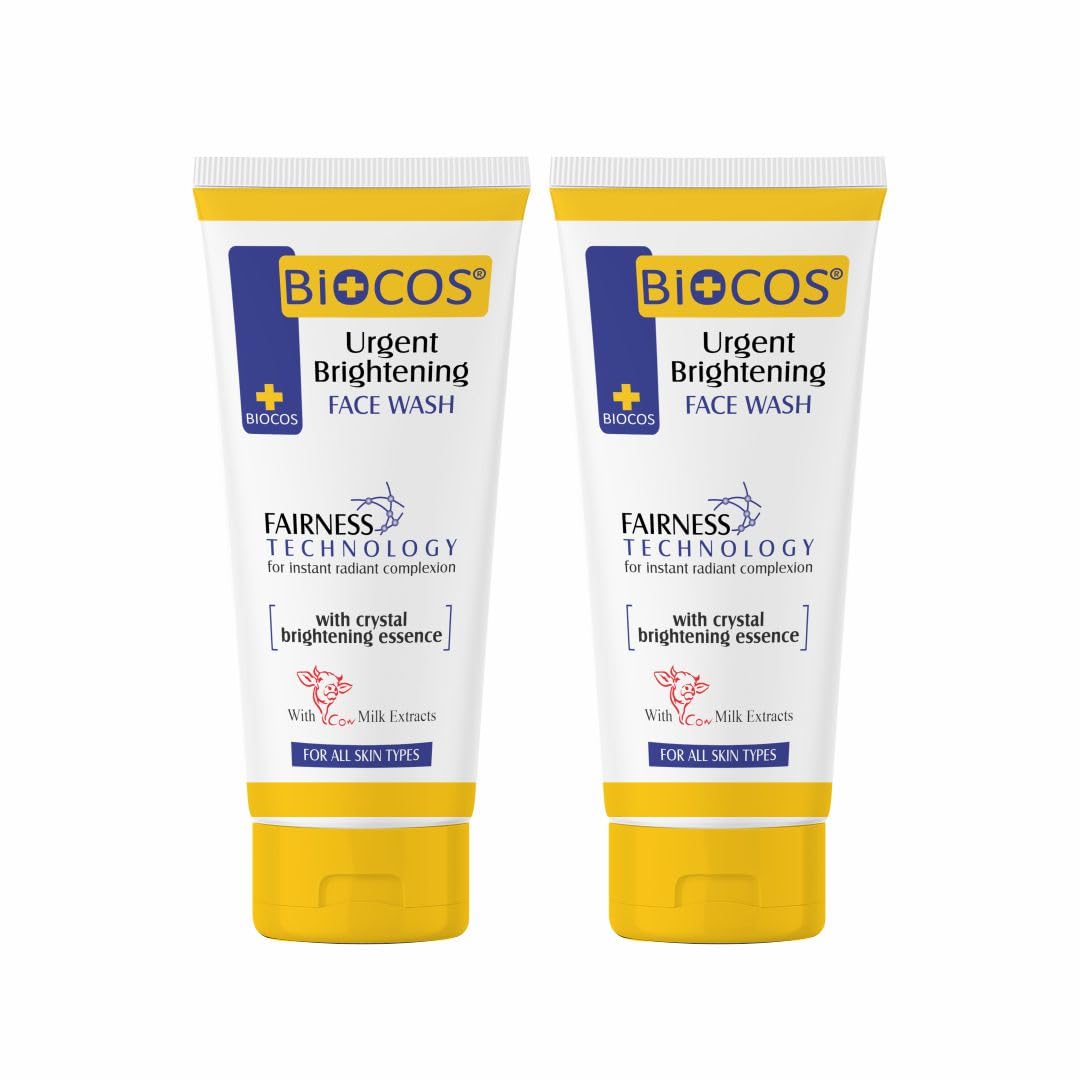 Whitening Face Wash with Milk Extracts & Vitamin E – Cleanses & Brightens Skin - Pack of 2