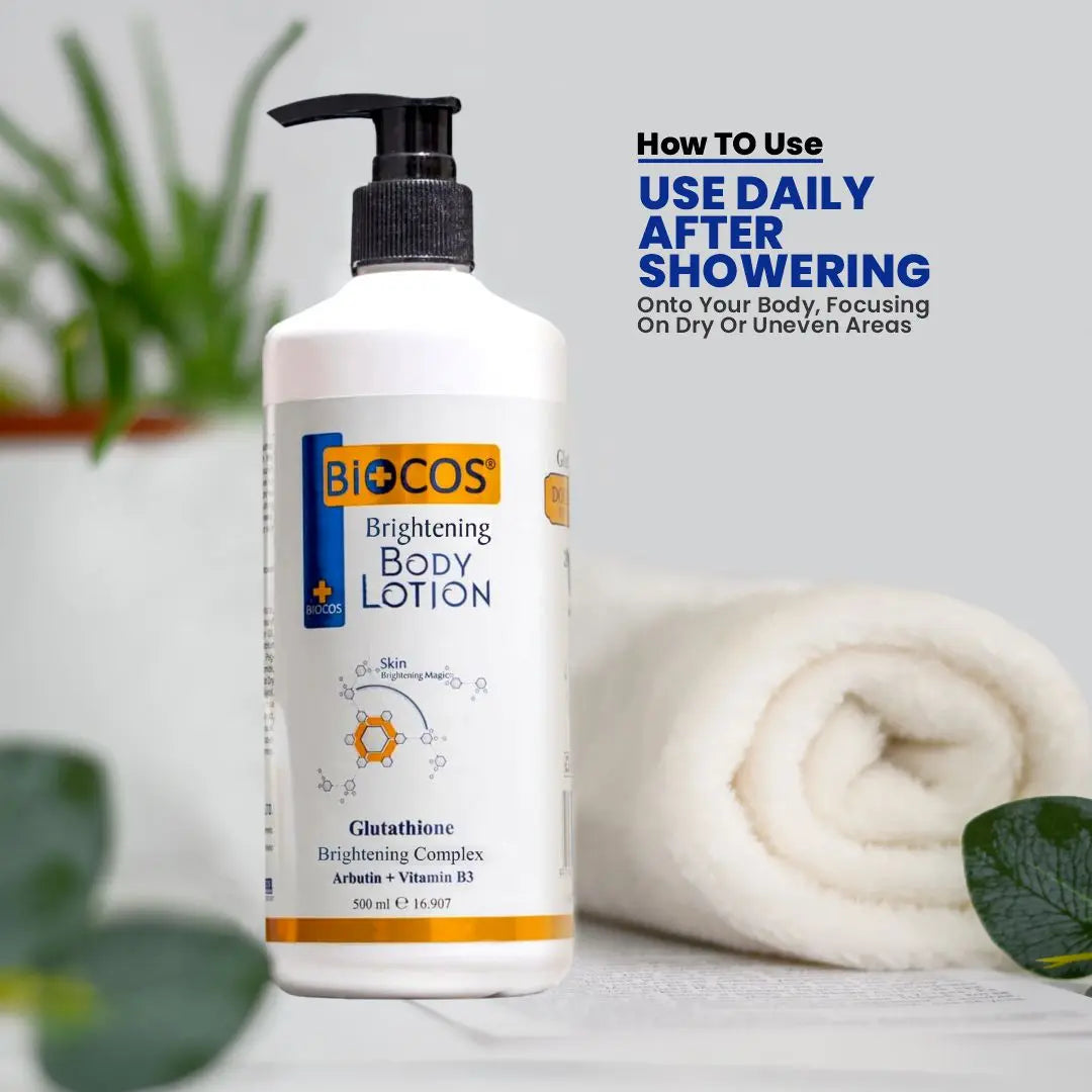 Body Lotion  – Hydrates & Moisturizes, Boosts Collagen, Repairs Dry Skin, with Niacinamide, Arbutin & Glutathione for Radiant Skin Tone 500ml/1000ml