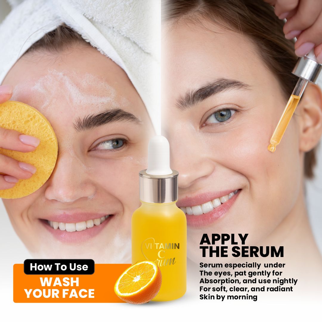 Multi Serum Vitamin C – Advanced Hydrating & Brightening Facial Serum with Hyaluronic Acid, Collagen, Jojoba Oil, Green Tea Extract – Anti-Aging, Anti-Pigmentation, Radiant Complexion - 15ml