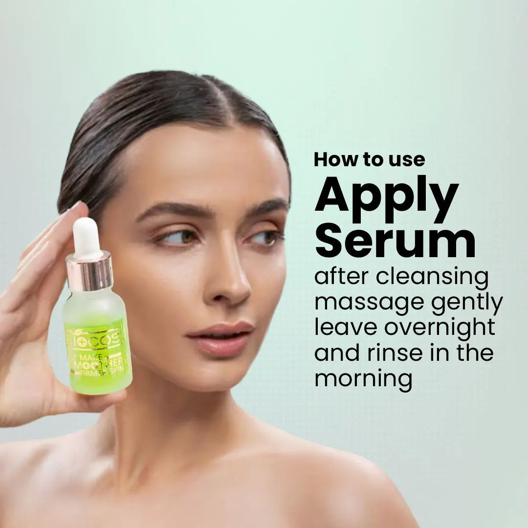 Multi Serum Aloe Vera – Hydrating & Brightening Skin Serum with Hyaluronic Acid, Vitamin C, Jojoba Oil, Green Tea – Anti-Acne, Anti-Inflammatory, Radiant Glow - 15ml