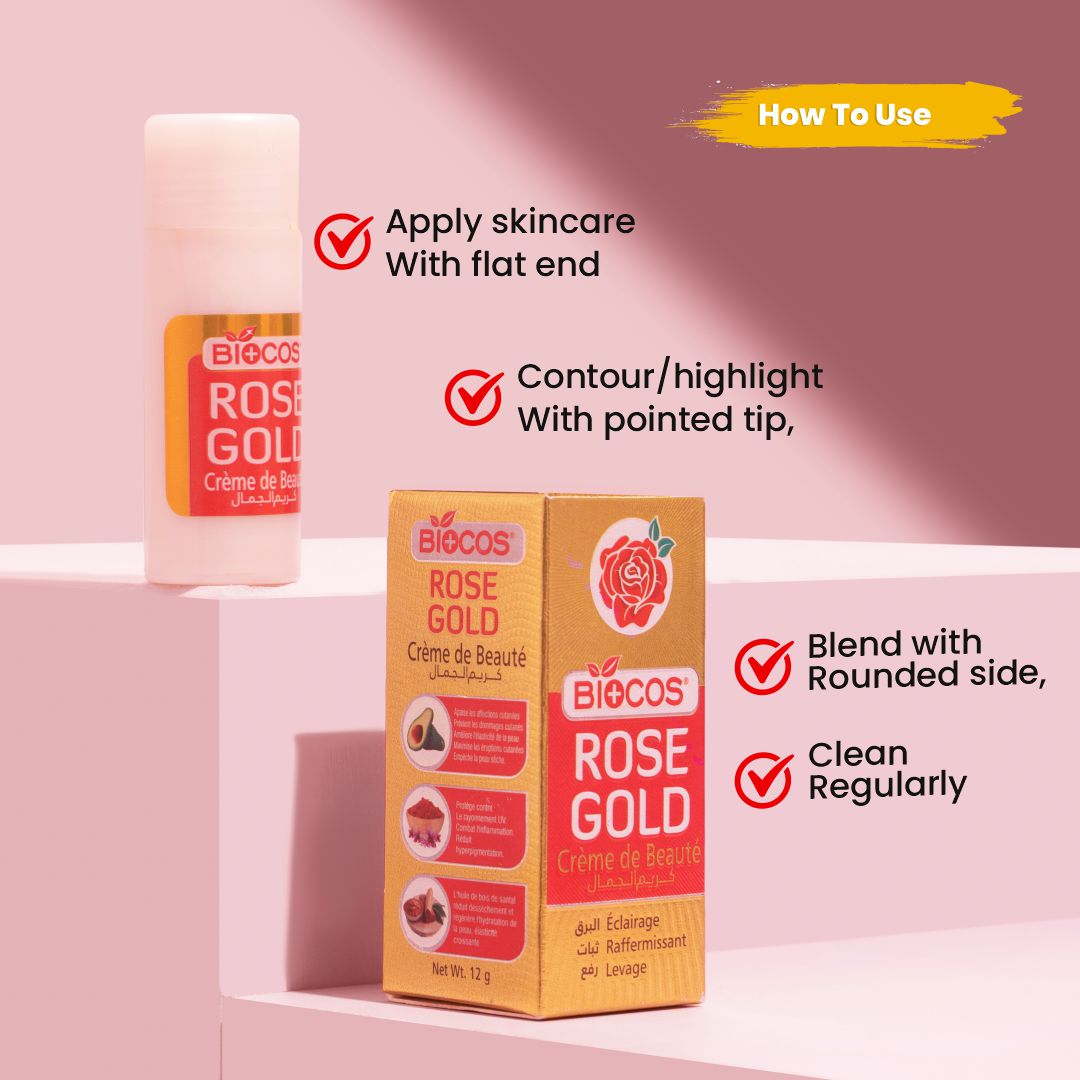 Rose Gold Stick | Multi-Purpose Beauty Tool with Swarovski Crystals