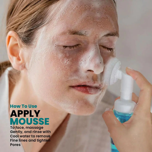 Hyaluronic Acid Face Wash Mousse - Hydrating Cleanser with Aloe Vera