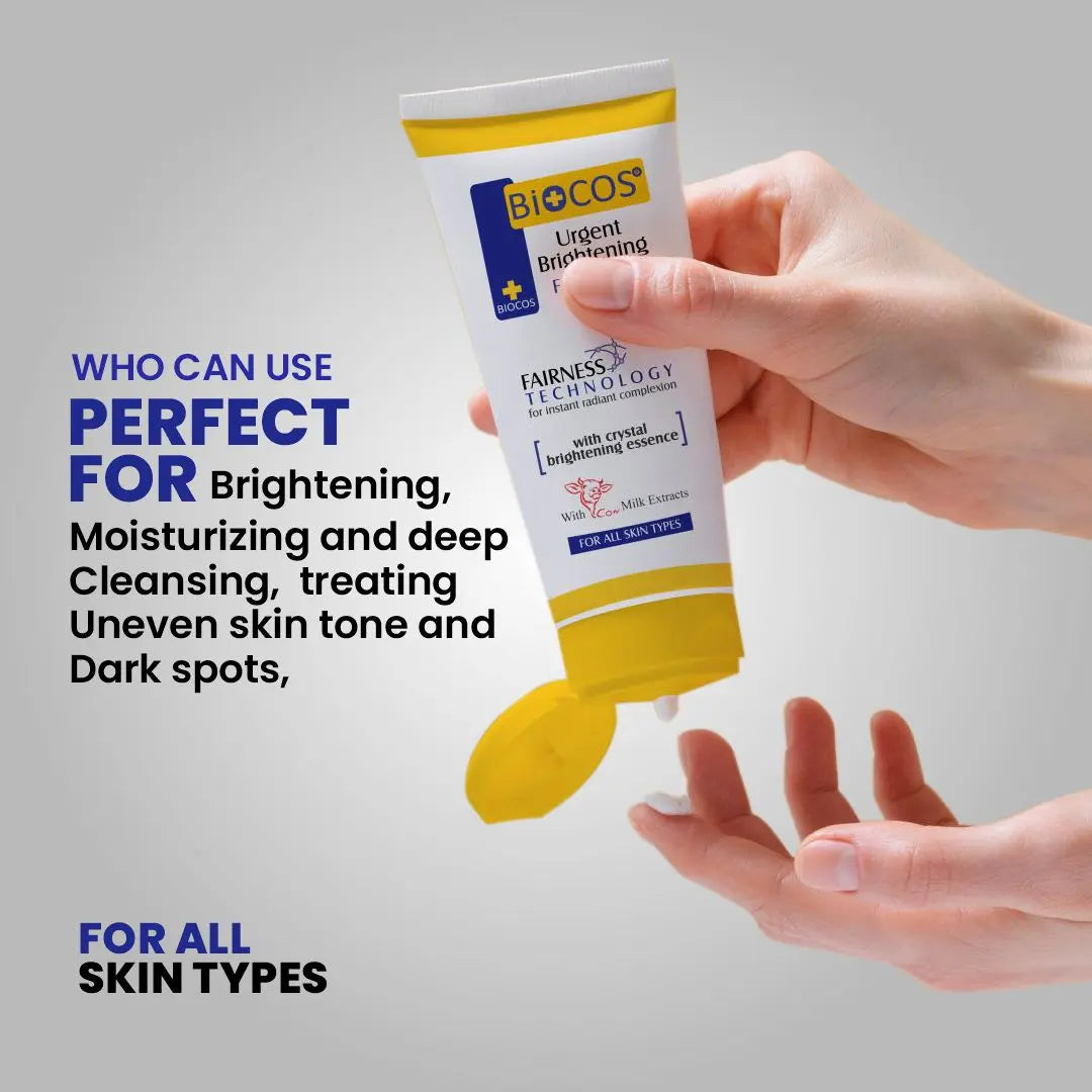 Whitening Face Wash with Milk Extracts & Vitamin E – Deep Cleansing & Hydrating Formula for Radiant, Glowing Skin | Removes Dirt & Oil, Moisturizes & Brightens - 70ml