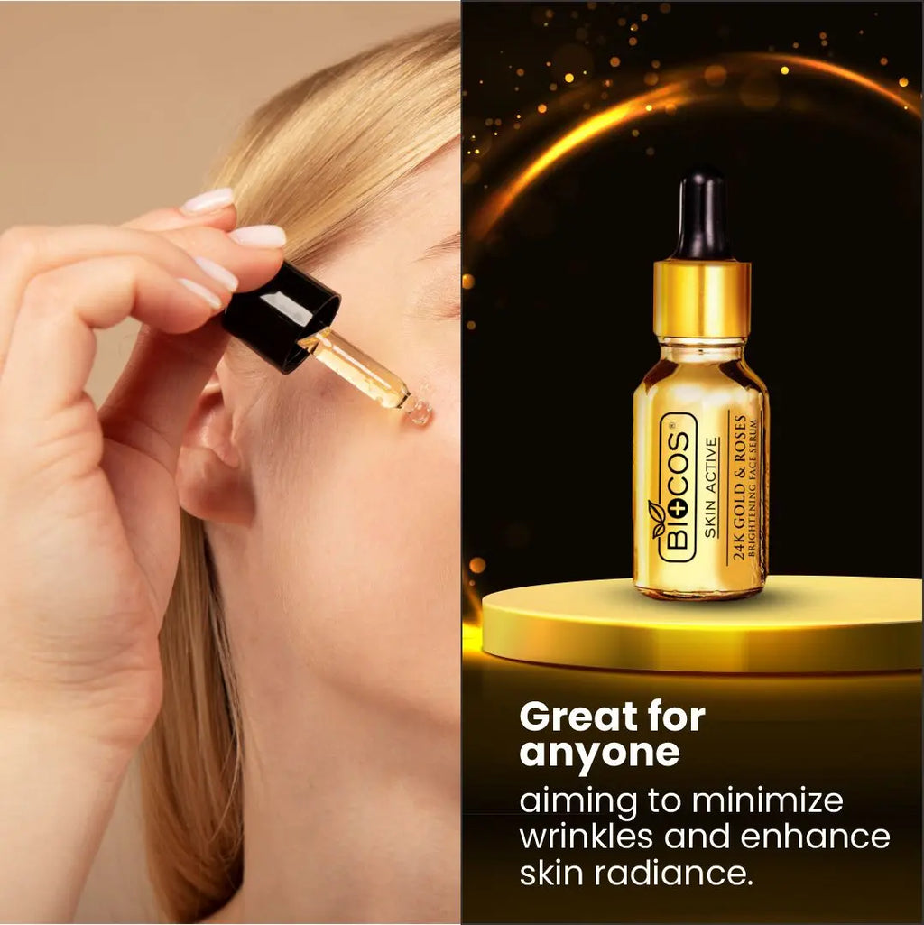 24K Gold Serum – Restores Elasticity, and Prevents Premature Aging