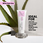 Kojic Acid Cream for Dark Spots & Hyperpigmentation | Skin Brightening & Acne Scar Removal | Enriched with Glycolic Acid, Aloe Vera & Vitamin B5 - 50gm