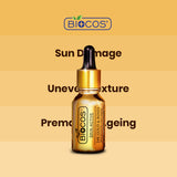 24K Gold Serum – Anti-Aging & Whitening with Rosehip, Pumpkin Seed & Argan Oils – Reduces Wrinkles, Restores Elasticity, and Prevents Premature Aging – 15ml