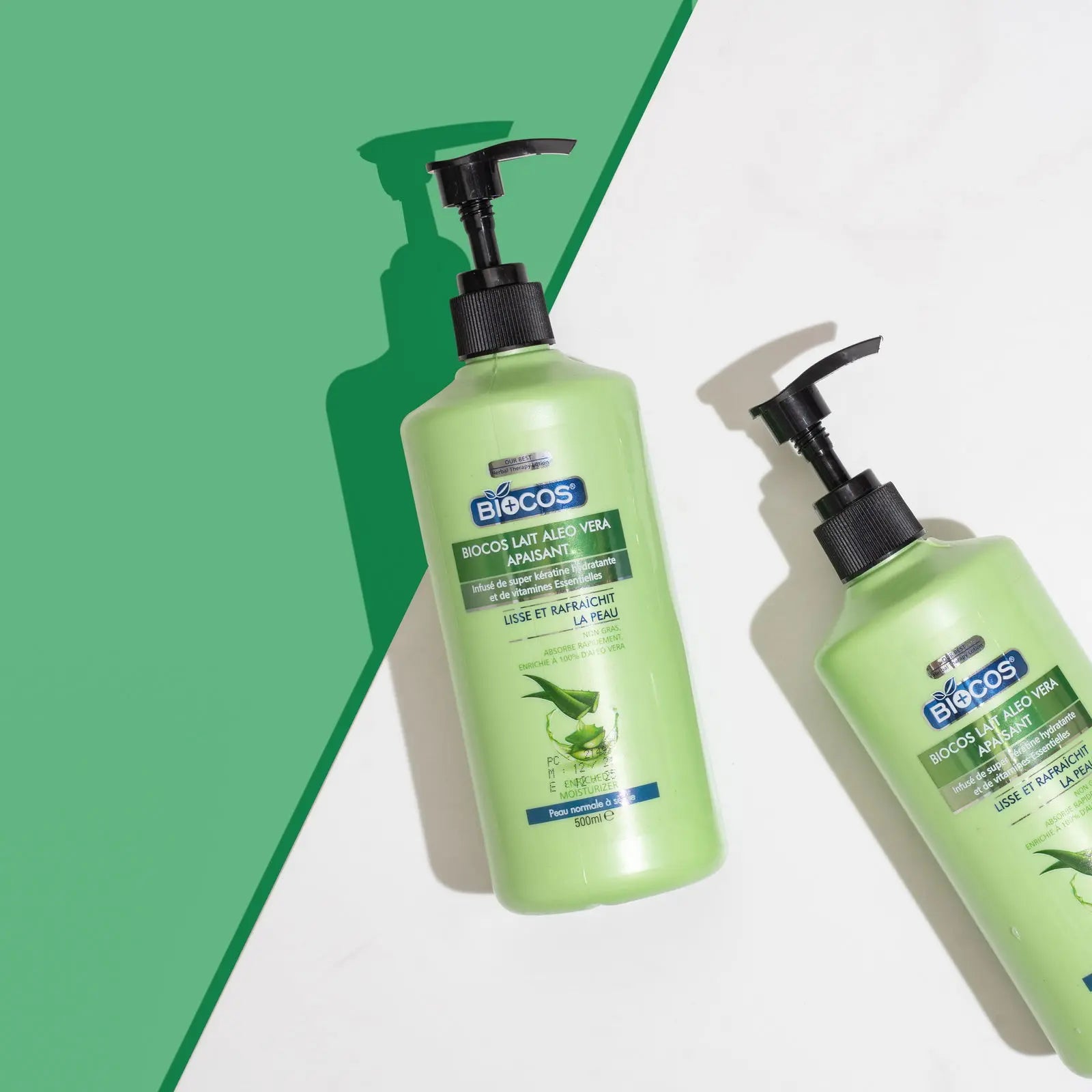 Aloe Vera Body Lotion – Nourishes, Soothes & Restores Dry, Damaged Skin with Aloe Barbadensis Juice, Cucumber Extract for Stretch Marks, Scars & Sunburn Relief 500ml/1000ml