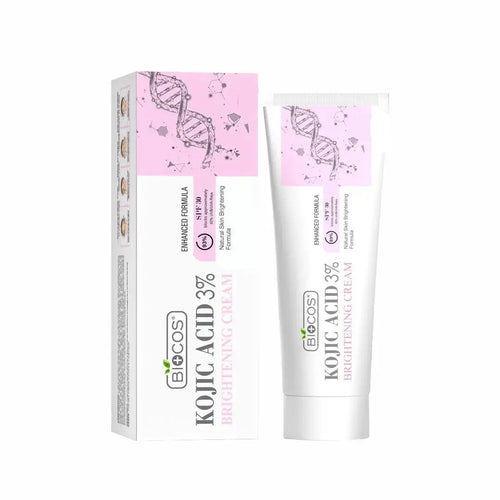 Kojic Acid Cream for Dark Spots & Hyperpigmentation | Skin Brightening & Acne Scar Removal | Enriched with Glycolic Acid, Aloe Vera & Vitamin B5 - 40gm