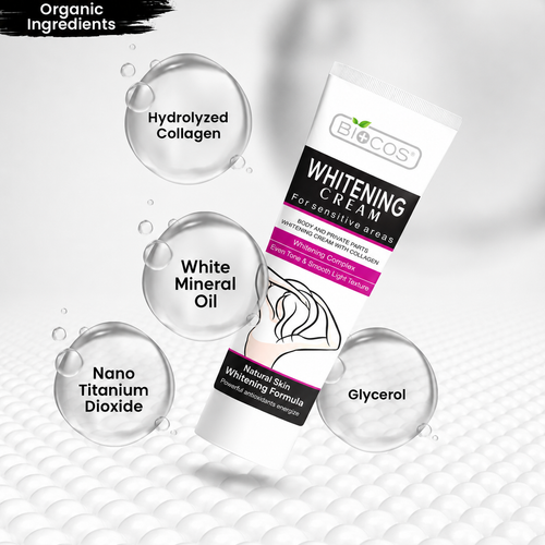 BIOCOS Whitening Cream for Sensitive Areas key ingredients