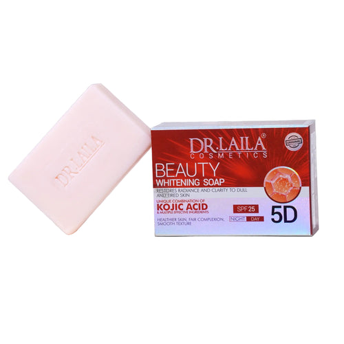 Dr. Laila Arbutin Beauty Whitening Soap with Kojic Acid & SPF25 for Radiance, Fair Skin